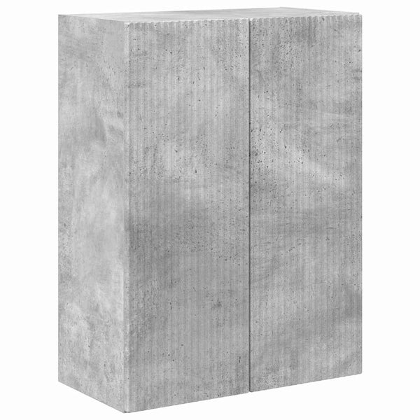 TV-seinäkaappi Betoni Harmaa 59,5 x 31 x 80 cm Tekninen puu