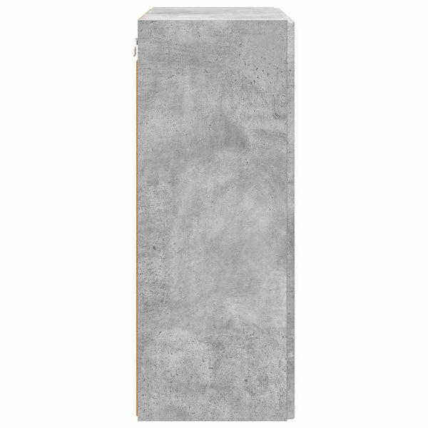 TV-seinäkaappi Betoni Harmaa 59,5 x 31 x 80 cm Tekninen puu