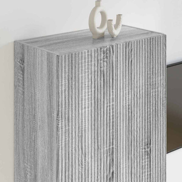 TV-seinäkaappi Harmaa Sonoma 59,5 x 31 x 80 cm Tekninen puu