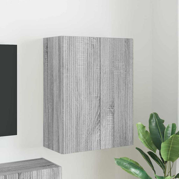 TV-seinäkaappi Harmaa Sonoma 59,5 x 31 x 80 cm Tekninen puu