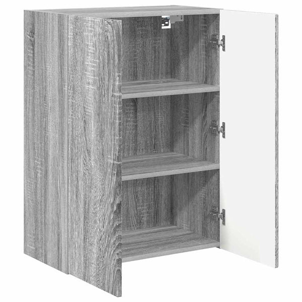 TV-seinäkaappi Harmaa Sonoma 59,5 x 31 x 80 cm Tekninen puu