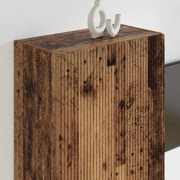 TV-seinäkaappi Vanha Puu 59,5 x 31 x 80 cm Tekninen puu