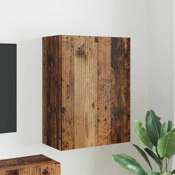 TV-seinäkaappi Vanha Puu 59,5 x 31 x 80 cm Tekninen puu