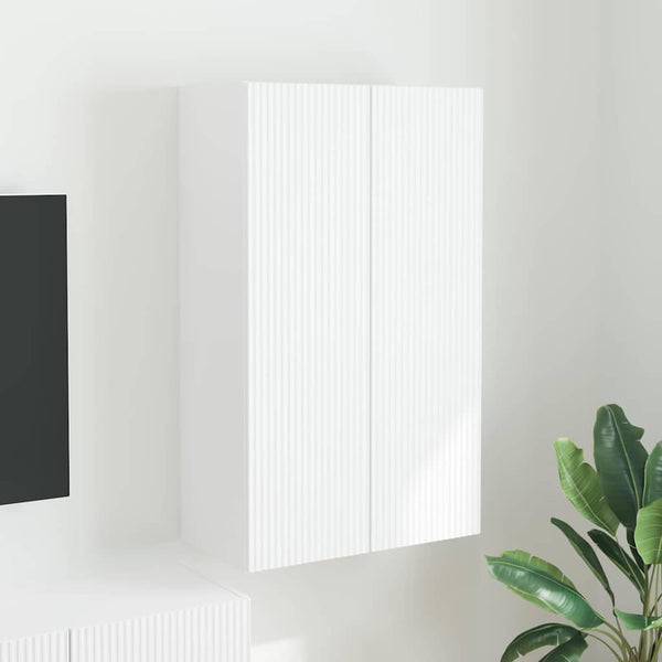 TV-seinäkaappi Valkoinen 59,5 x 31 x 100 cm Tekninen puu