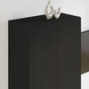 TV-seinäkaappi Musta 59,5 x 31 x 100 cm Tekninen puu