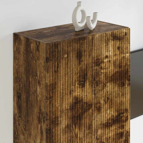 TV-seinäkaappi Savupähkinä 59,5 x 31 x 100 cm Tekninen puu