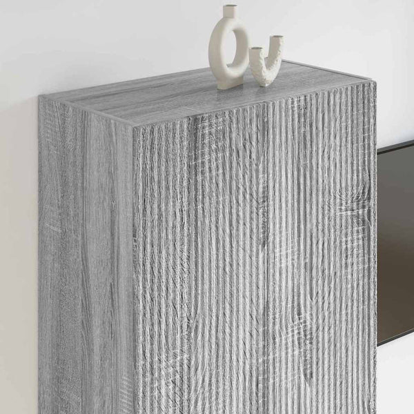 TV-seinäkaappi Harmaa Sonoma 59,5 x 31 x 100 cm Tekninen puu