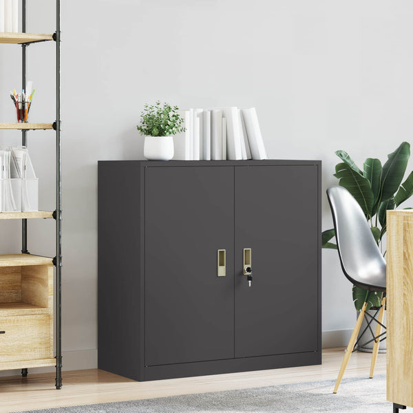 Säilytyskaappi Musta 90 x 40 x 90 cm Teräs