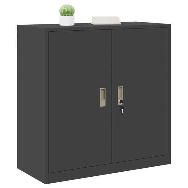 Säilytyskaappi Musta 90 x 40 x 90 cm Teräs