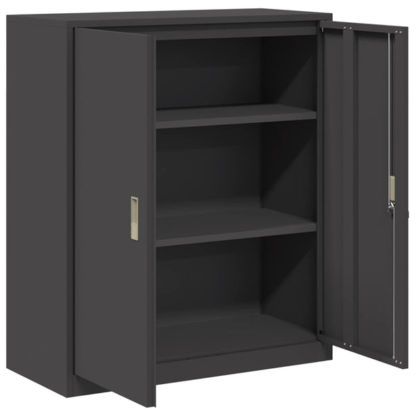 Säilytyskaappi Musta 90 x 40 x 105 cm Teräs