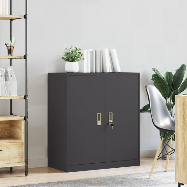 Säilytyskaappi Musta 80 x 40 x 90 cm Teräs