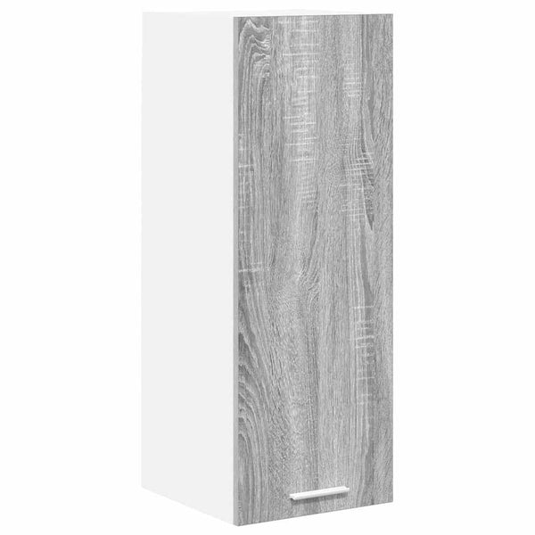Henkarikaappi 2 kpl Harmaa Sonoma ja valkoinen Tekninen puu