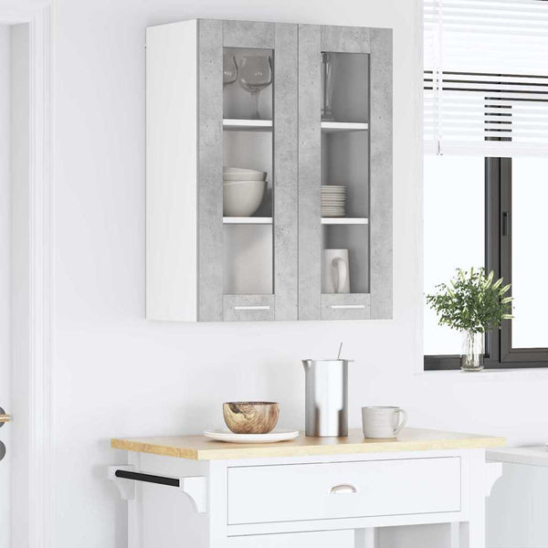 Henkarikaappi Betoni Harmaa 60 x 31 x 80 cm Tekninen puu