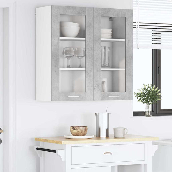 Henkarikaappi Betoni Harmaa 80 x 31 x 80 cm Tekninen puu