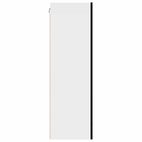 Henkarikaappi Musta tammi ja valkoinen 50 x 31 x 100 cm