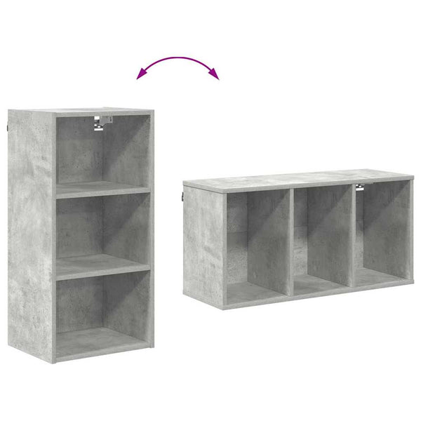 Henkarikaappi Betoni Harmaa 40 x 29,5 x 80 cm Tekninen puu