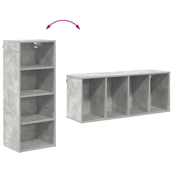 Henkarikaappi Betoni Harmaa 40 x 29,5 x 100 cm Tekninen puu