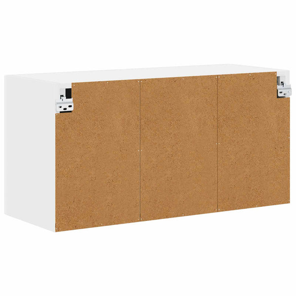 Tiskipaneeli Kalmar Korkean kiillon valkoinen 80 x 31 x 40 cm