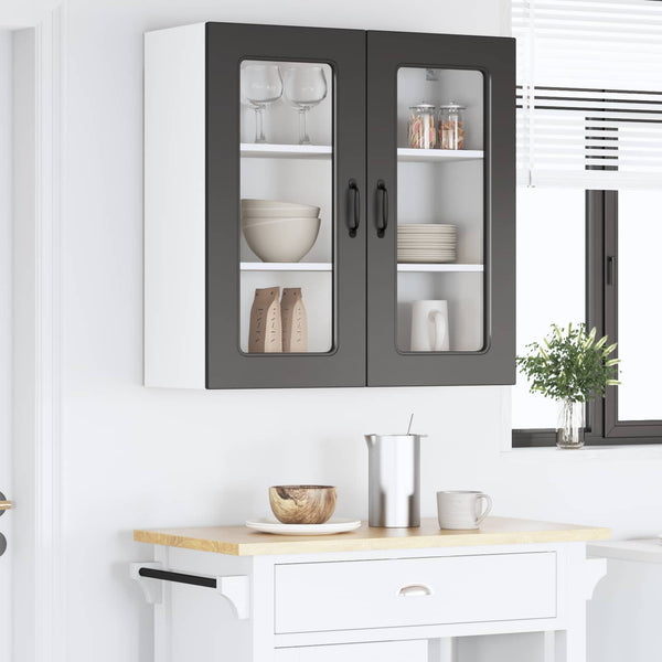 Tiskipaneeli Kalmar Musta 80 x 31 x 80 cm Tekninen puu