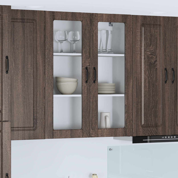 Tiskipaneeli Kalmar Ruskea tammi 80 x 31 x 100 cm Tekninen puu