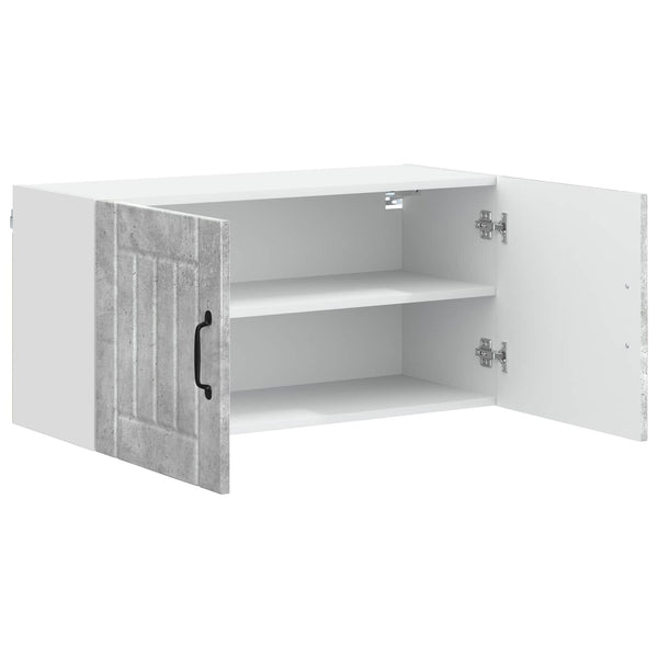 Seinäkaappi LUCCA Betoninharmaa 80 x 31 x 40 cm Tekninen puu