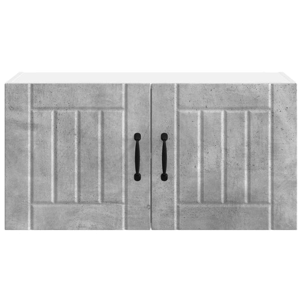 Seinäkaappi LUCCA Betoninharmaa 80 x 31 x 40 cm Tekninen puu
