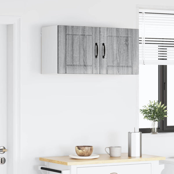 Seinäkaappi LUCCA Harmaa sonoma 80 x 31 x 40 cm Tekninen puu