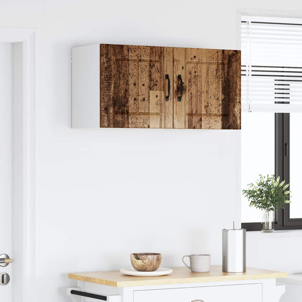 Seinäkaappi LUCCA Vanha puu 80 x 31 x 40 cm Tekninen puu