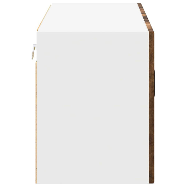 Seinälasi kaappi LUCCA Savutammi 80 x 31 x 40 cm Tekninen puu