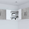 Seinän kulmarcabinett LUCCA Betoninharmaa 57 x 57 x 40 cm