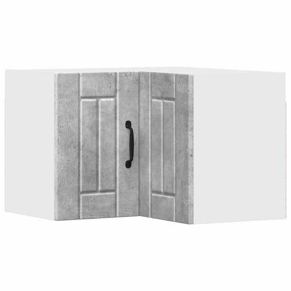 Seinän kulmarcabinett LUCCA Betoninharmaa 57 x 57 x 40 cm