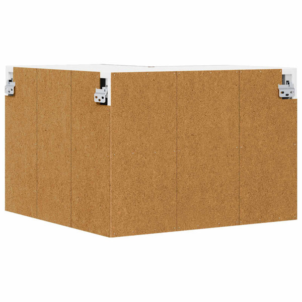 Seinän kulmarcabinett LUCCA Ruskea tammi 57 x 57 x 40 cm