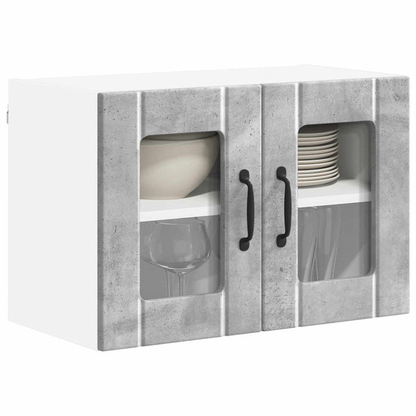 Seinälasi kaappi LUCCA Betoninharmaa 60 x 31 x 40 cm