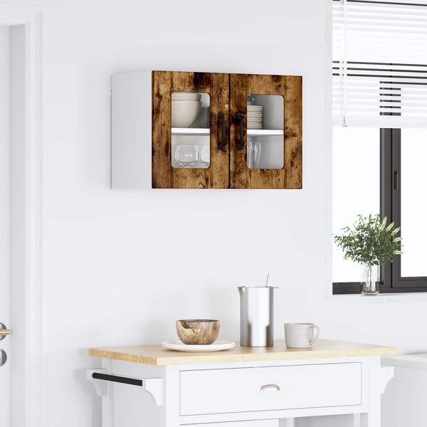 Seinälasi kaappi LUCCA Savutammi 60 x 31 x 40 cm Tekninen puu