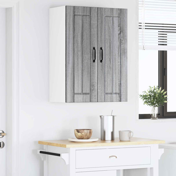 Seinälasi kaappi LUCCA Harmaa Sonoma 60 x 31 x 80 cm