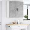 Seinäkaappi LUCCA Betoninharmaa 80 x 31 x 80 cm Tekninen puu