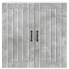 Seinäkaappi LUCCA Betoninharmaa 80 x 31 x 80 cm Tekninen puu