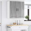 Seinäkaappi LUCCA Harmaa sonoma 80 x 31 x 80 cm Tekninen puu