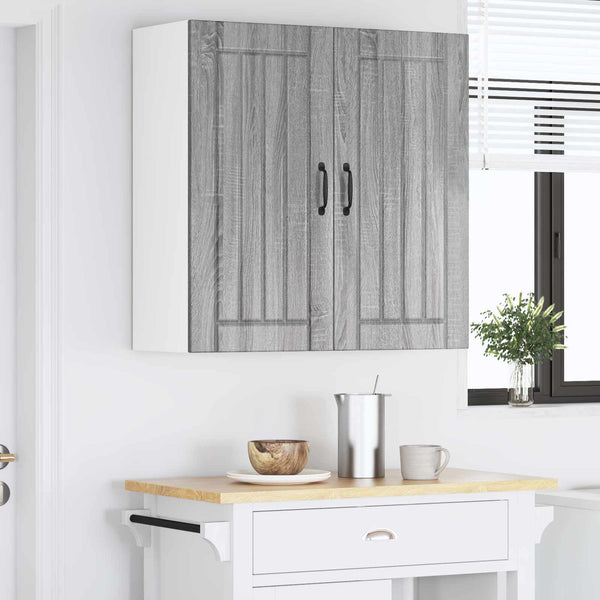 Seinäkaappi LUCCA Harmaa sonoma 80 x 31 x 80 cm Tekninen puu