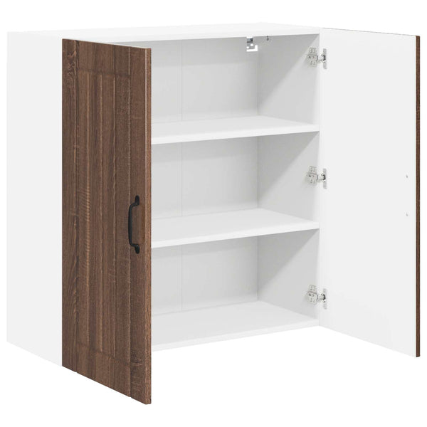Seinäkaappi LUCCA Ruskea tammi 80 x 31 x 80 cm Tekninen puu