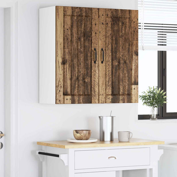 Seinäkaappi LUCCA Vanha puu 80 x 31 x 80 cm Tekninen puu