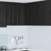 Seinän kulmarcabinett LUCCA Musta 57 x 57 x 80 cm Tekninen puu