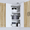 Seinän kulmarcabinett LUCCA Sonoma-tammi 57 x 57 x 80 cm
