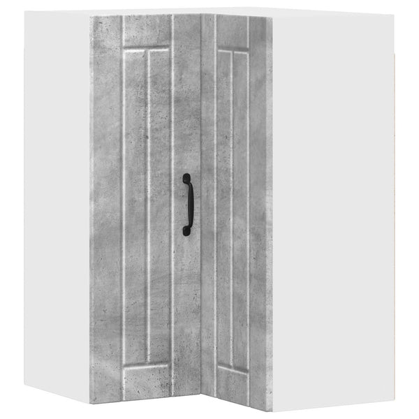 Seinän kulmarcabinett LUCCA Betoninharmaa 57 x 57 x 80 cm