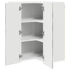 Seinän kulmarcabinett LUCCA Betoninharmaa 57 x 57 x 80 cm