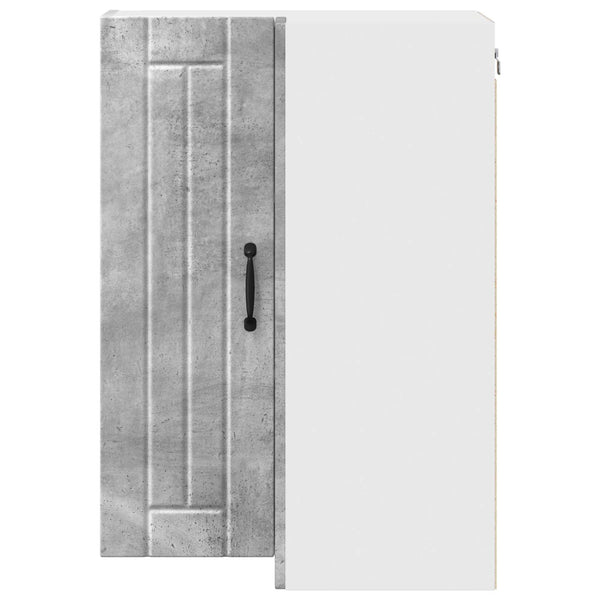 Seinän kulmarcabinett LUCCA Betoninharmaa 57 x 57 x 80 cm