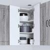 Seinän kulmarcabinett LUCCA Harmaa sonoma 57 x 57 x 80 cm