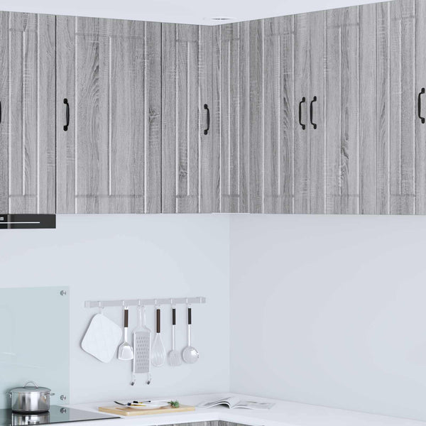 Seinän kulmarcabinett LUCCA Harmaa sonoma 57 x 57 x 80 cm