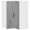 Seinän kulmarcabinett LUCCA Harmaa sonoma 57 x 57 x 80 cm