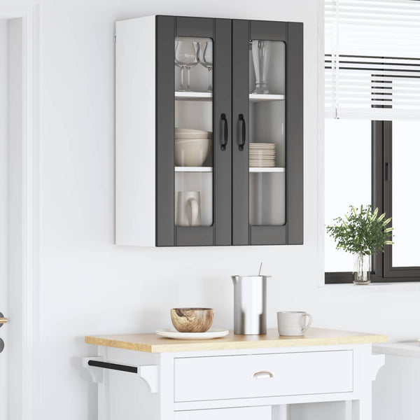 Seinälasi kaappi LUCCA Musta 60 x 31 x 80 cm Tekninen puu